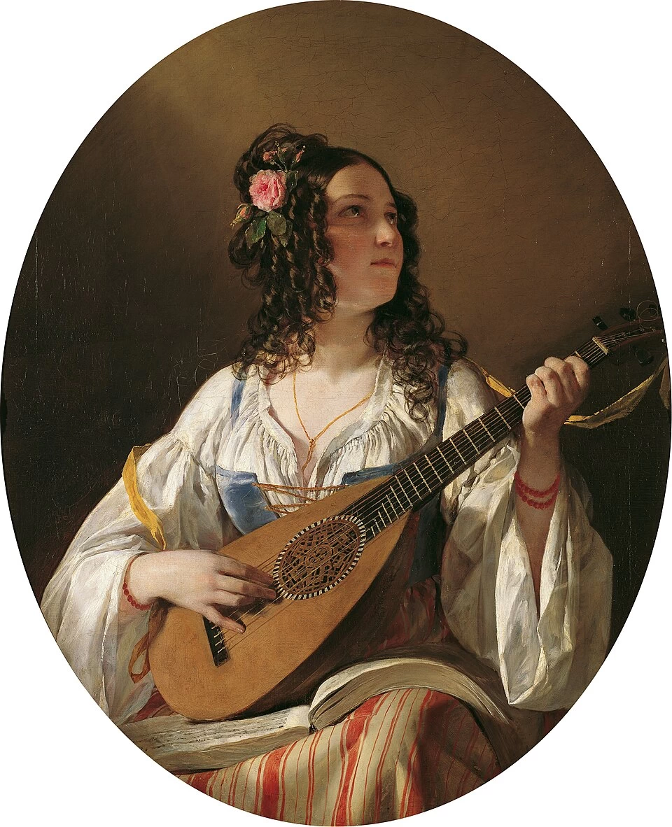 La suonatrice di liuto - Österreichische Galerie Belvedere, Vienna